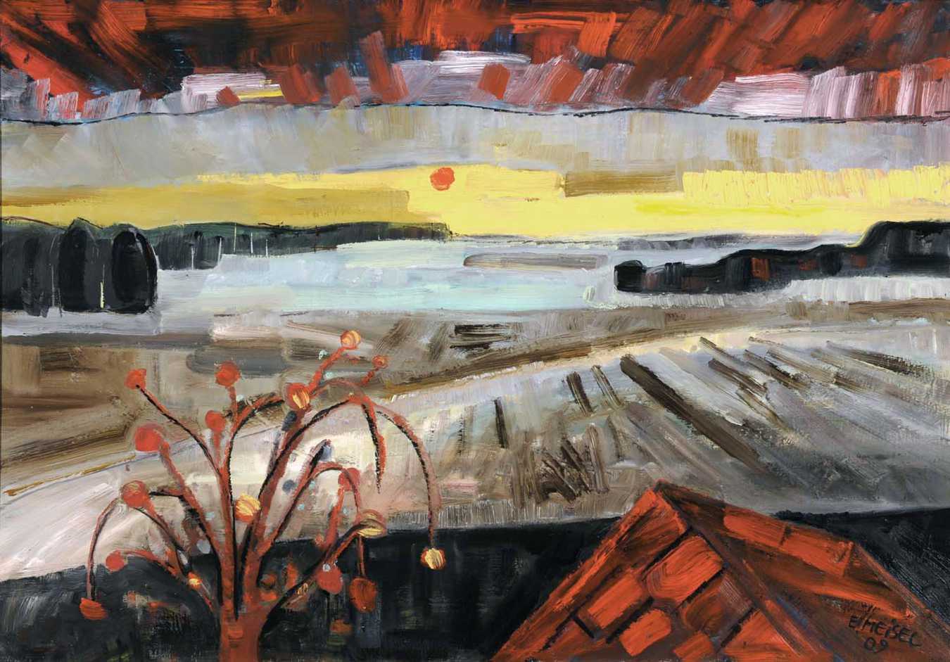 Landschaft am Abend