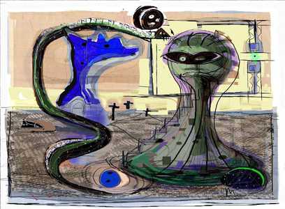 Gespräch des Mathematikers mit Dem Künstler