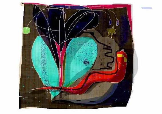 Schlange Herz und Lilie