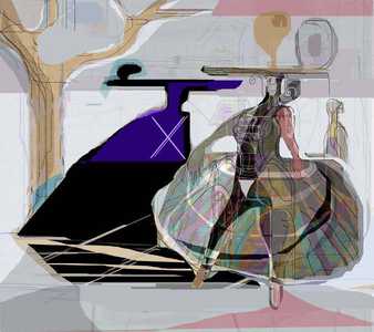 Zwei Fraenn Zwei Bäume