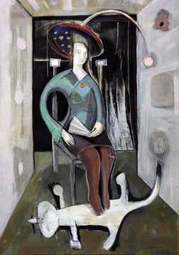 Mädchen mit Katzenfell