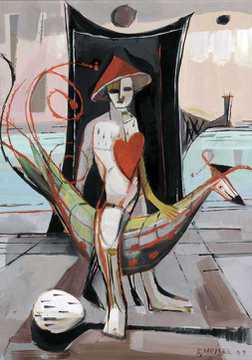 Vor der verschlossenen Brücke