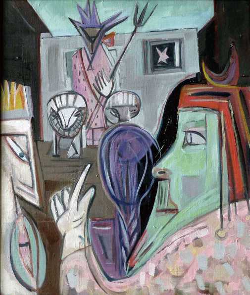 Die drei Magier vor Herodes