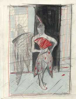 Mädchen mit Fächer