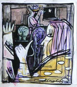 Drei Weise vor Herodes