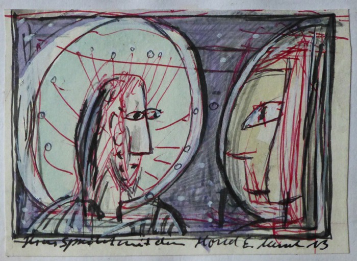 Jesus spricht mit dem Mond