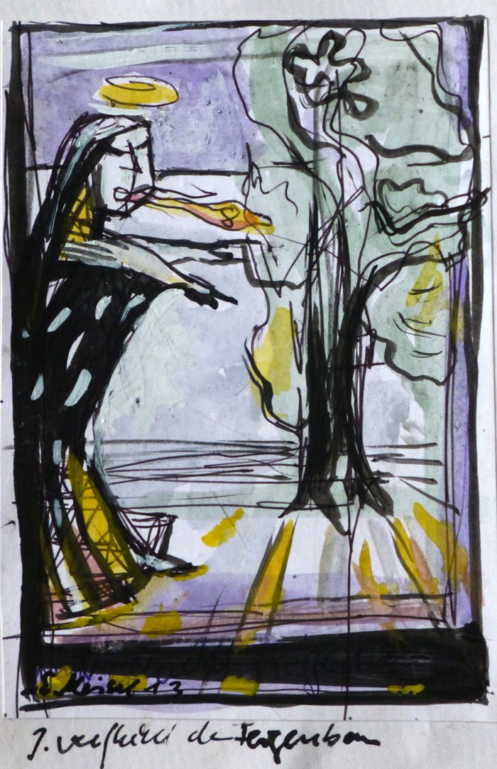 Jesus verflucht den Feigenbaum